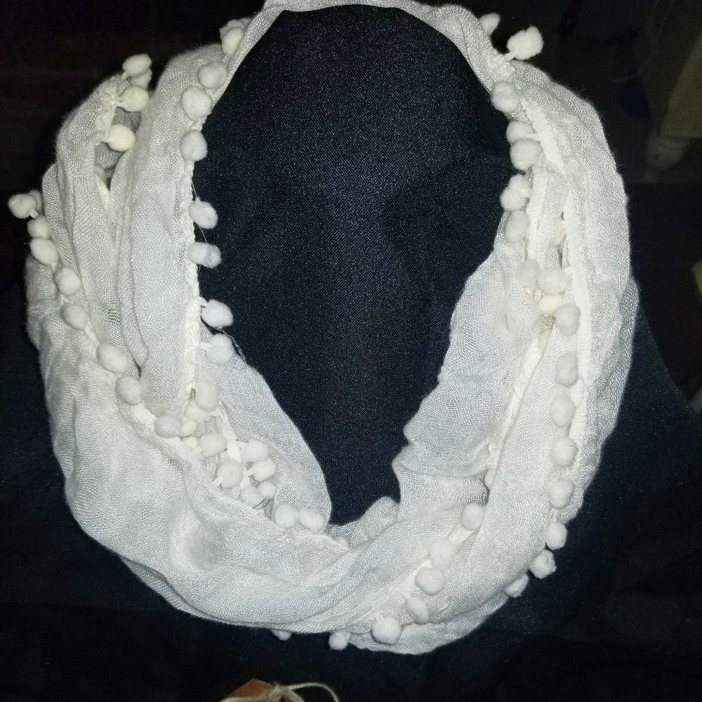 Boho Ivory colored scarf. Soft, Flowing
